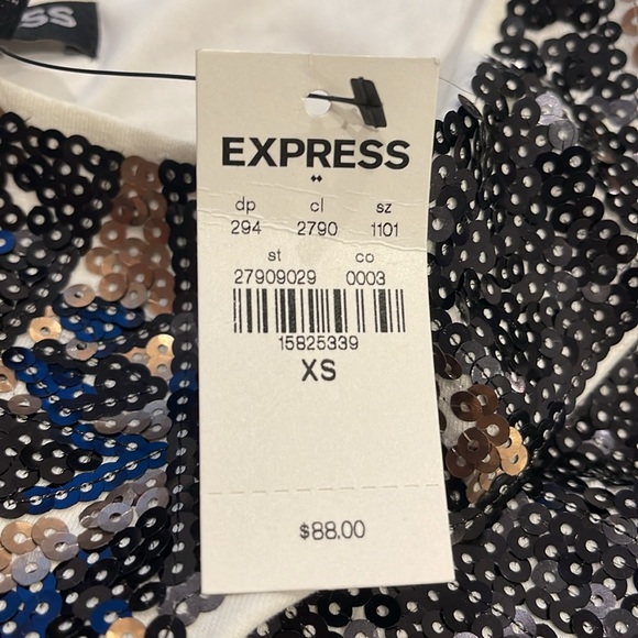 NWT. Express sequin mini dress - Picture 4 of 4